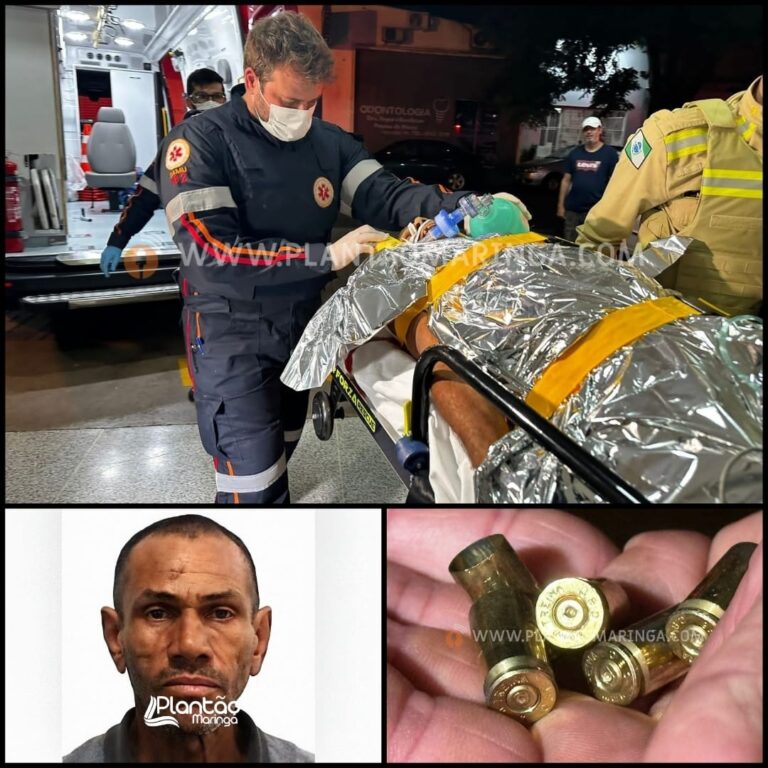 Baleado quando caminhava em um bairro de Maringá