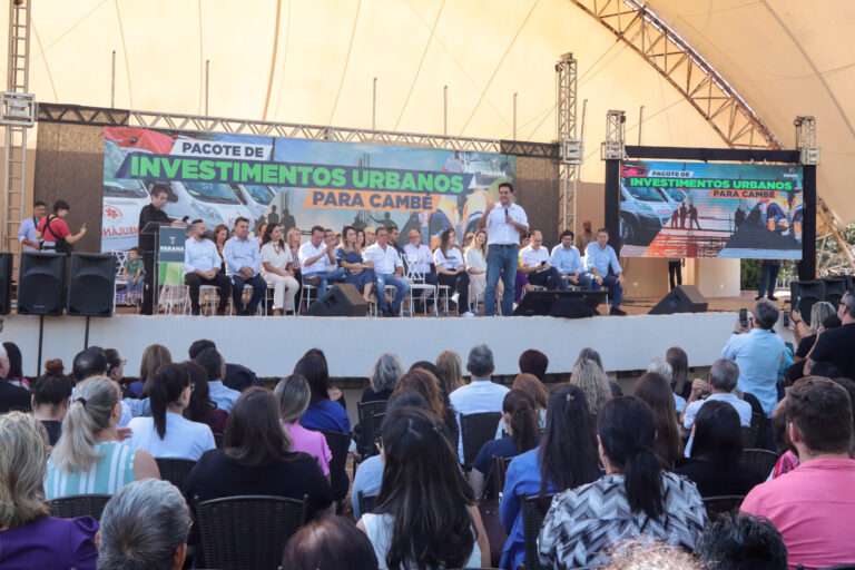 Ratinho Junior libera pacotão de obras para Cambé