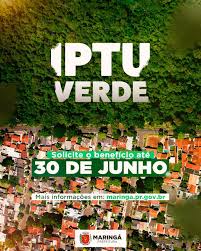 IPTU Verde pode ser solicitado até o dia 30
