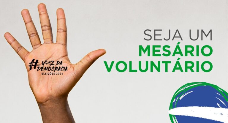 Inscrições para mesários voluntários estão abertas