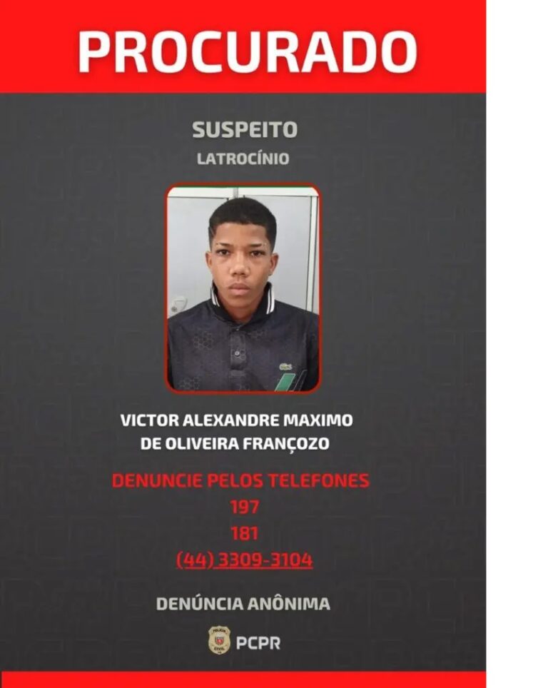 Polícia Civil divulga foto do fugitivo que matou vigilante