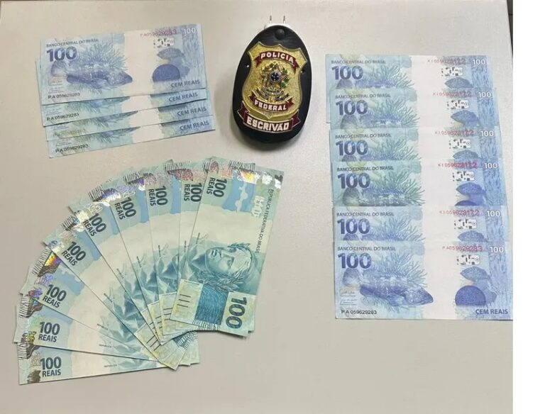 PF prende suspeitos e apreende R$ 10 mil em cédulas falsas