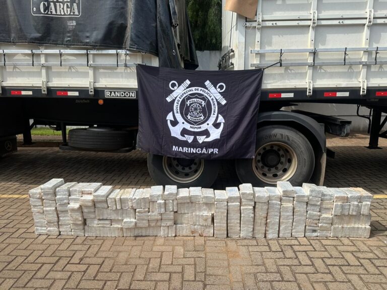 PF apreende mais de 300 kg de cocaína na região