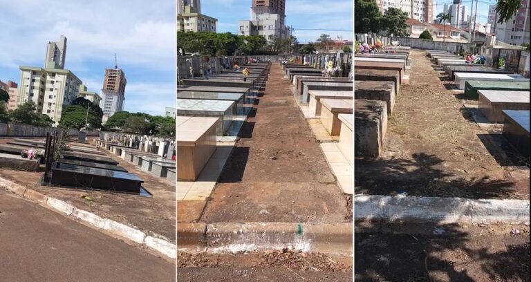 Túmulos abandonados no cemitério podem ser desapropriados