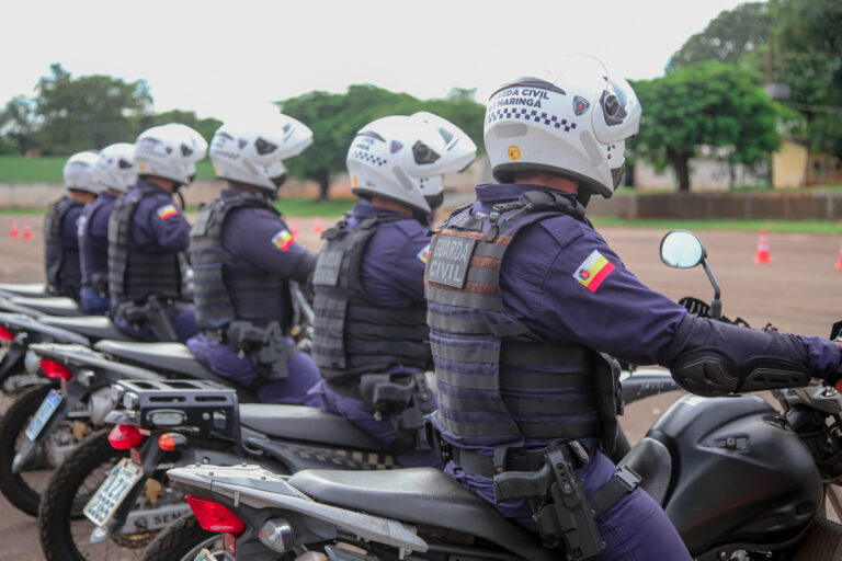 Guarda Municipal recebe treinamento para motopatrulhamento