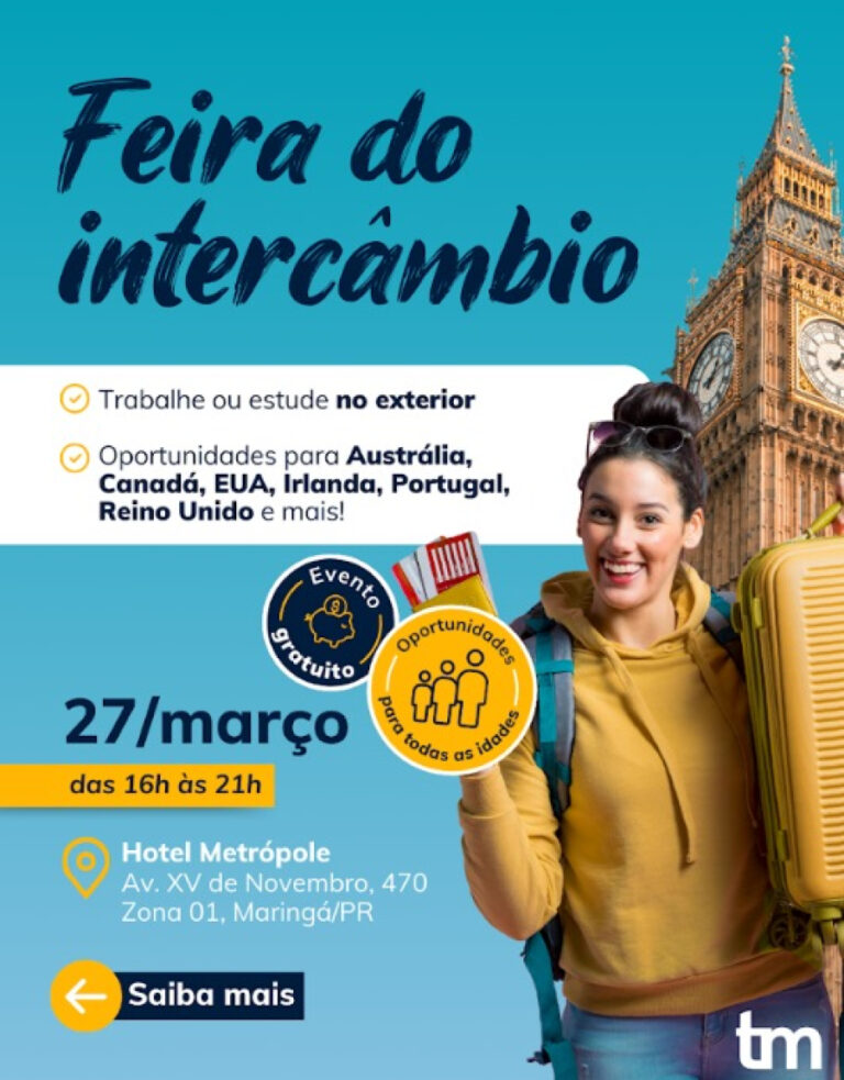 Maringá terá Feira do Intercâmbio com oportunidades no exterior