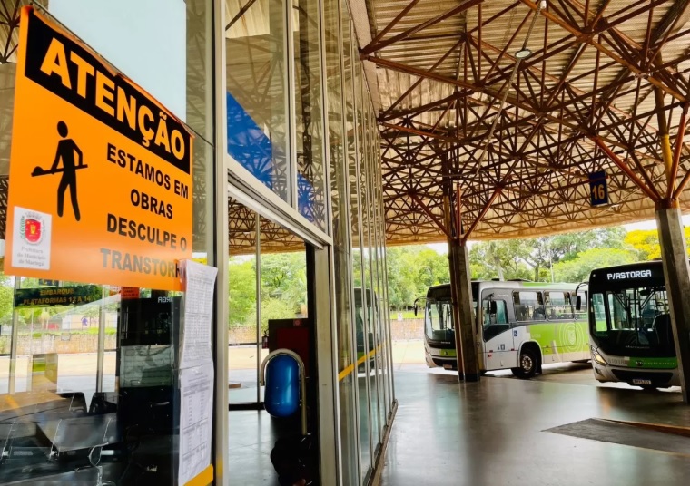 Obra da Rodoviária é paralisada após rescisão de contrato