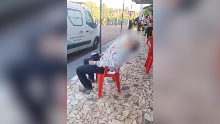 Cena bizarra de um caso mórbido