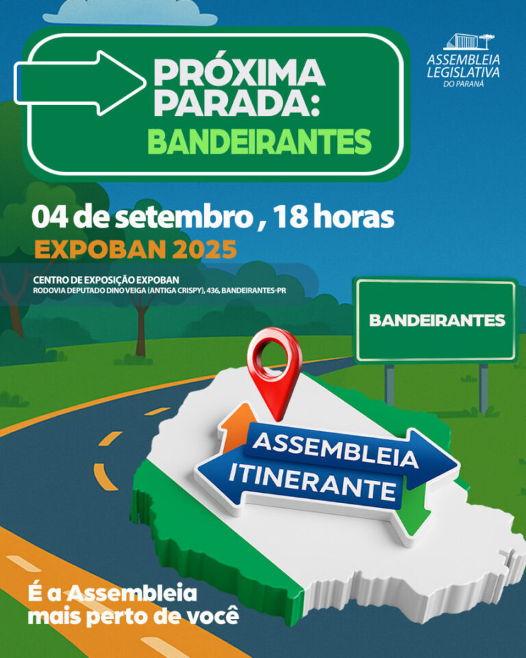 Assembleia Itinerante chega pela 1ª vez a Bandeirantes com serviços e Sessão Especial 