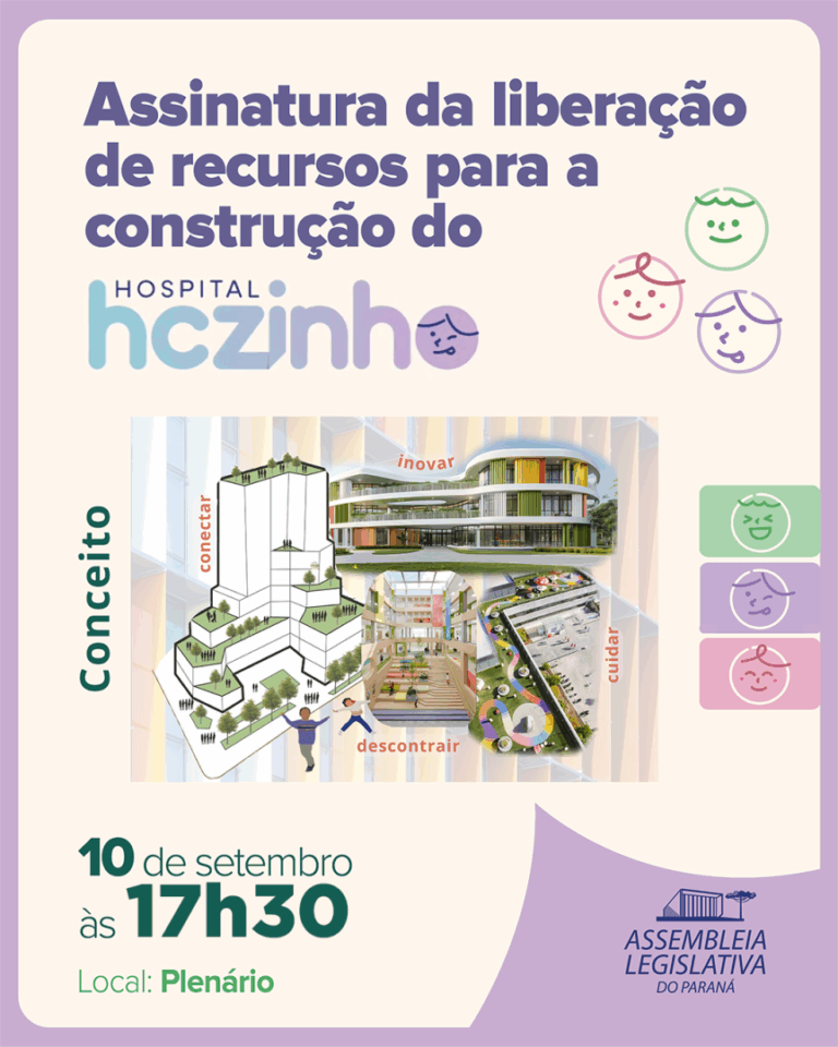 Assembleia Legislativa anuncia repasse de R$ 20 milhões para a construção do HCzinho